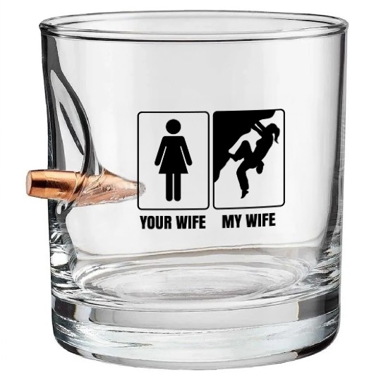 Rock Climbing Free Climber Saying Bouldering Bullet Whiskey Glasses