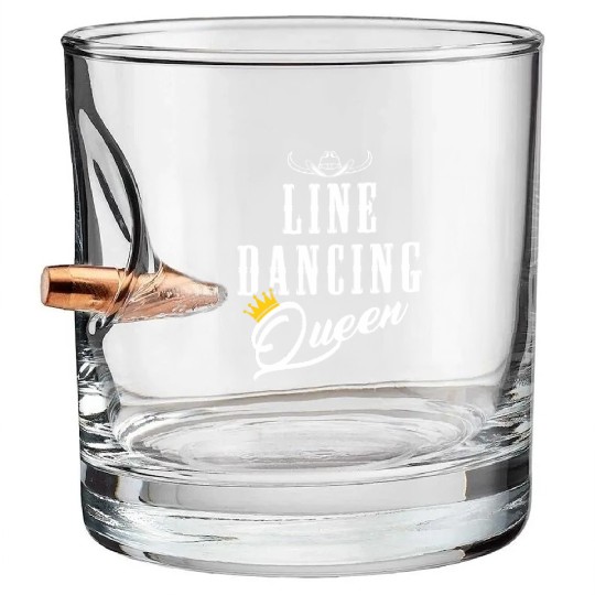 Line Dancing Cowgirl Queen Line Dance Woman Bullet Whiskey Glasses