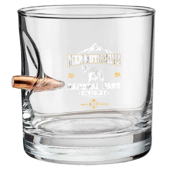 National Park Mammoth Cave Kentucky Bullet Whiskey Glasses
