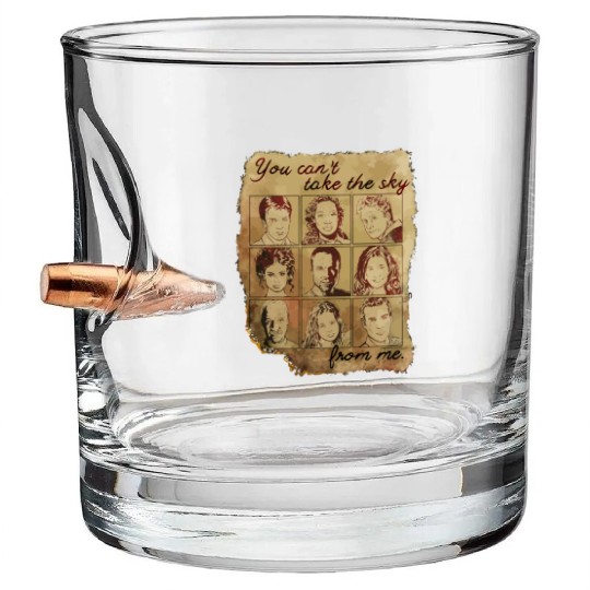 Firefly Burned Poster Bullet Whiskey Glasses