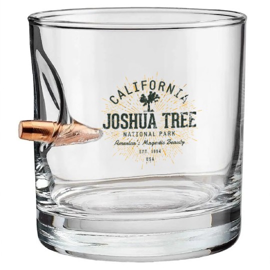 Vintage Joshua Tree National Park Gift Bullet Whiskey Glasses