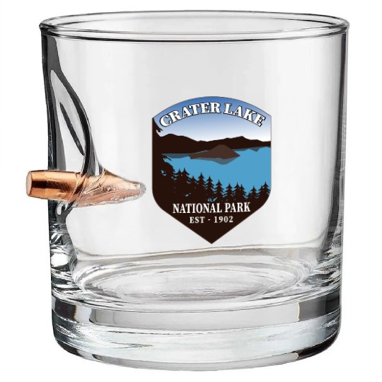 Crater Lake National Park Bullet Whiskey Glasses