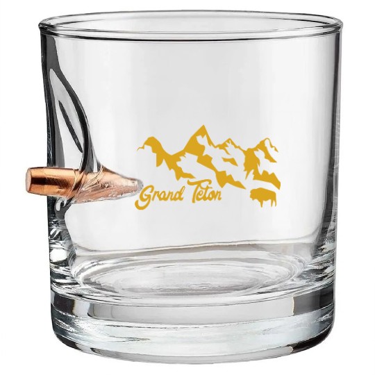 Grand Teton National Park Bullet Whiskey Glasses
