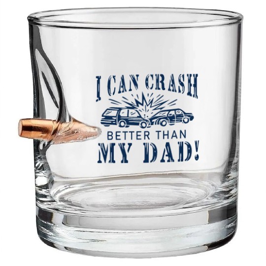 Demolition Derby Demo Derby Dirt Track Gift Idea Bullet Whiskey Glasses