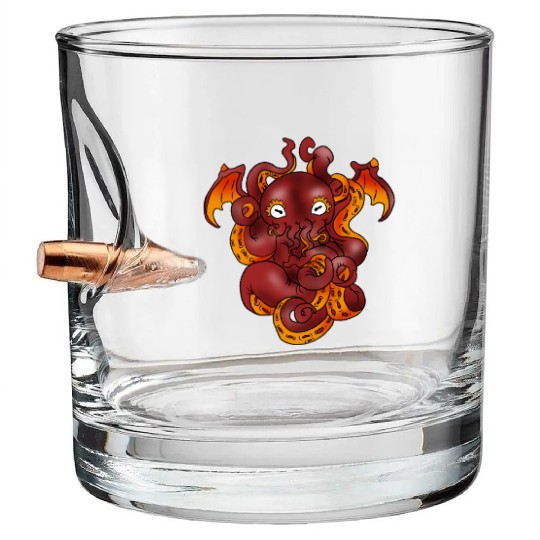Cthulhu Giant Monster Myth Satanic Demon Gift Bullet Whiskey Glasses