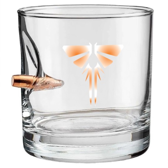 The Last of Us Fireflies Logo Graffiti Bullet Whiskey Glasses