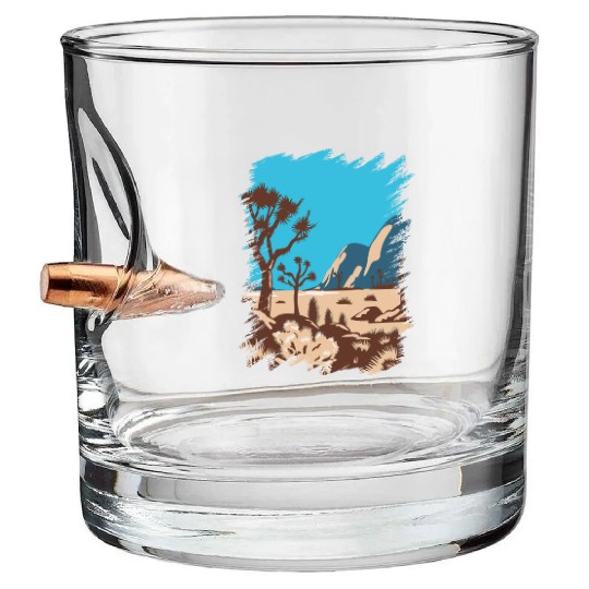 Joshua Tree National Park California Bullet Whiskey Glasses