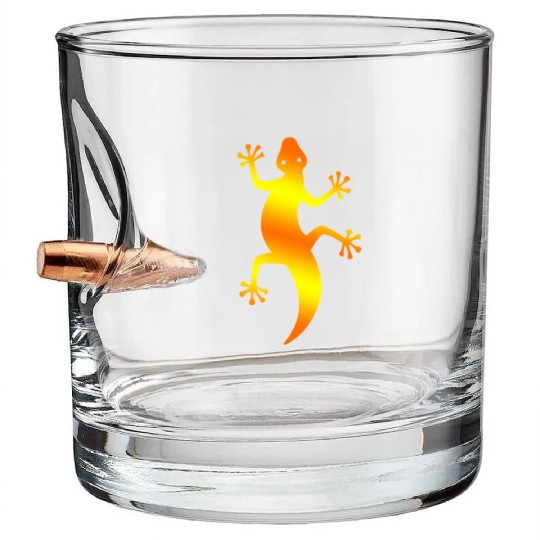 Southwestern Lizard Bullet Whiskey Glasses
