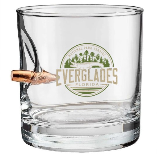 Everglades National Park Florida Bullet Whiskey Glasses