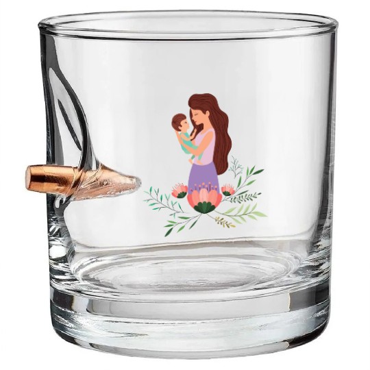 I Love You, Mama & Baby Bullet Whiskey Glasses, Mommy and Me Bullet Whiskey Glasses