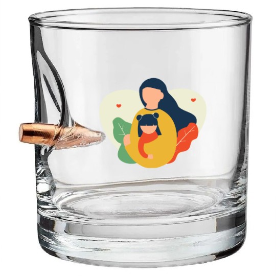I Love You, Mama & Baby Bullet Whiskey Glasses, Mommy and Me Bullet Whiskey Glasses