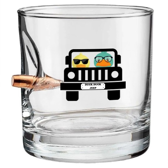 Duck Duck Jeep Bullet Whiskey Glasses