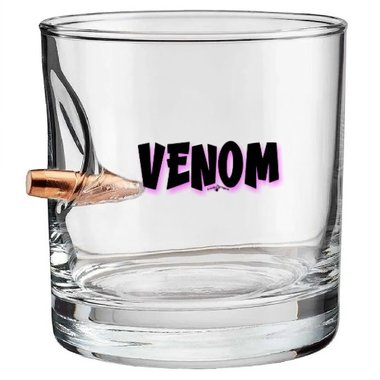 Venom | Neon Hot Pink Shadow Bullet Whiskey Glasses