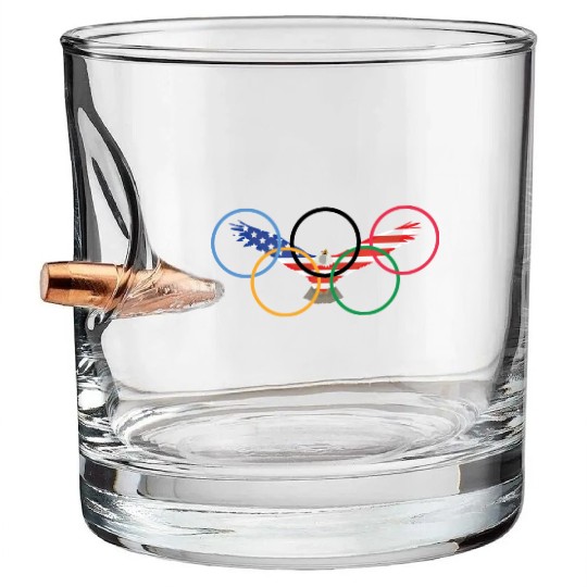 usa olympics Bullet Whiskey Glasses