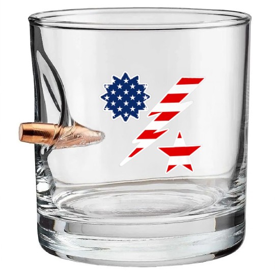 Veteran Gift-Army Ranger 75th Ranger Regiment Us F Bullet Whiskey Glasses