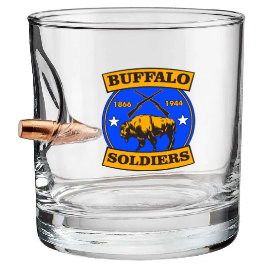 BUFFALO SOLDIERS Bullet Whiskey Glasses