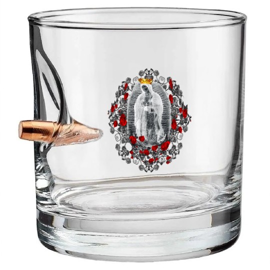 Our Lady of Guadalupe Mexico Virgin Mary A-100421 Bullet Whiskey Glasses