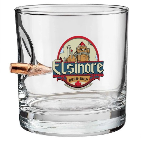 Elsinore Beer 1983 Bullet Whiskey Glasses
