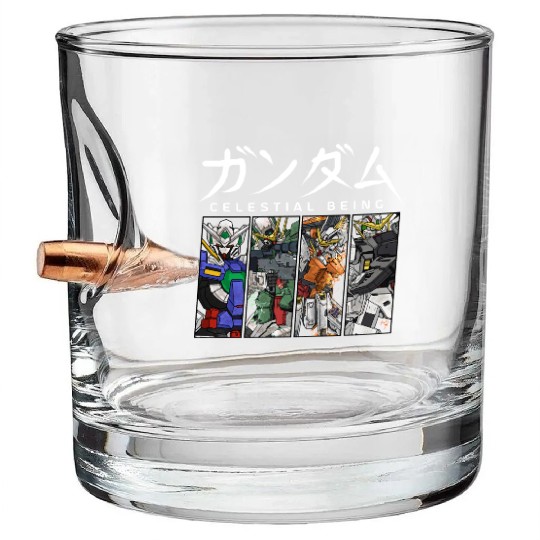 GUNDAM 00 Celestial Being Bullet Whiskey Glasses