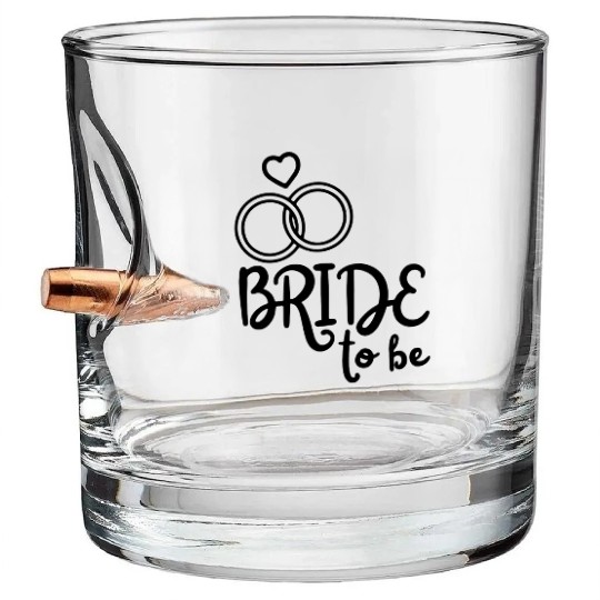 Bachelorette Party - Bride to be Bullet Whiskey Glasses