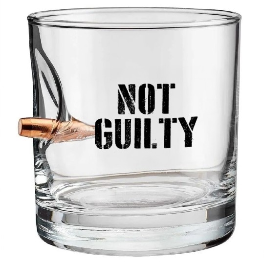 Not Guilty Bullet Whiskey Glasses