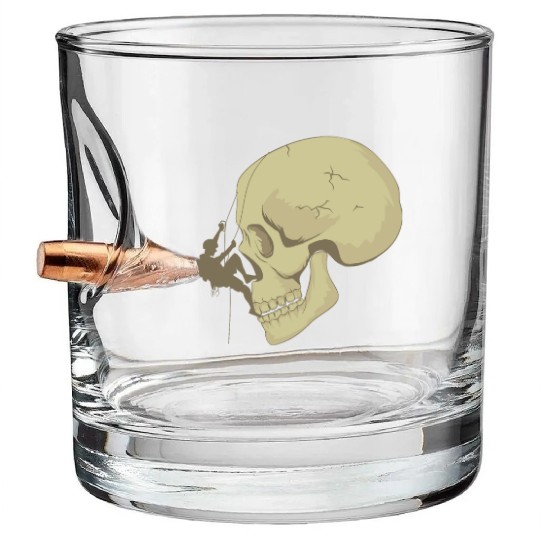 Skull Bouldering Bullet Whiskey Glasses