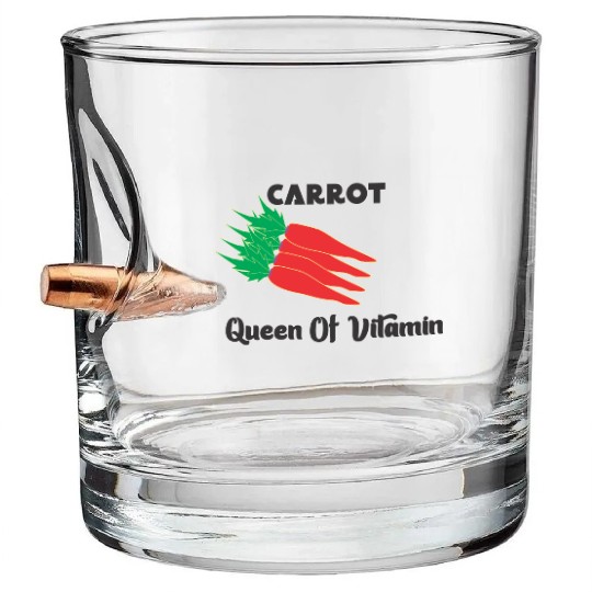 carrot vegetable Bullet Whiskey Glasses