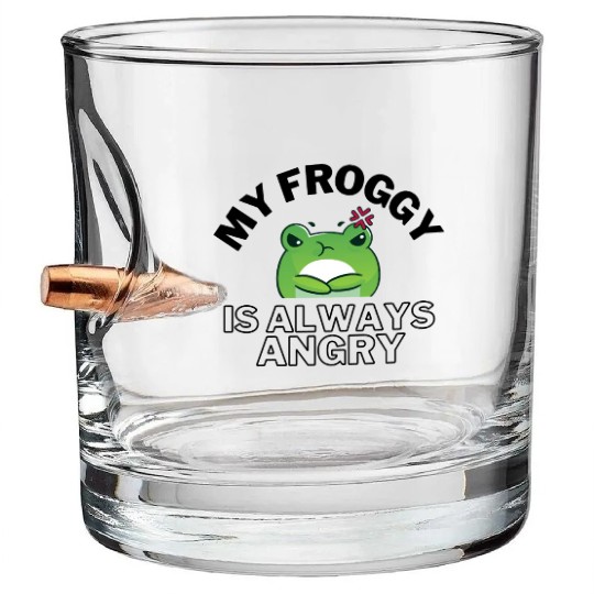 Froggy Frog Is Always Angry Bullet Whiskey Glasses