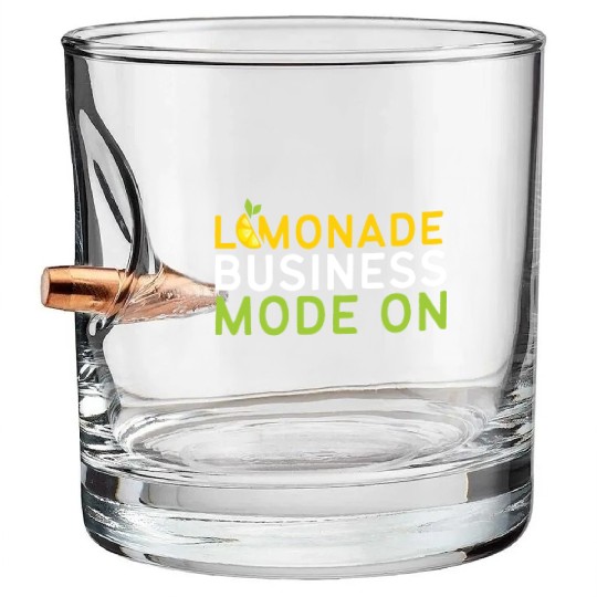 Lemonade Business Mode On Lemon Juice Boss Bullet Whiskey Glasses