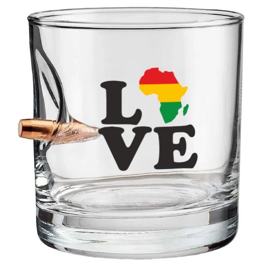 Juneteenth Day 1865, Freedom Day America African Bullet Whiskey Glasses