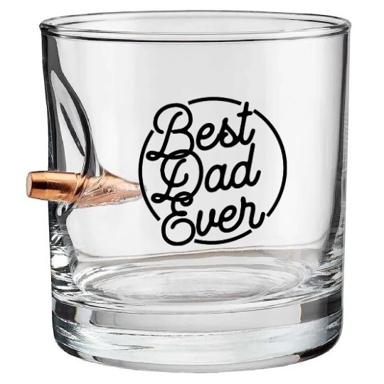 Father's Day June 19th Bullet Whiskey Glasses