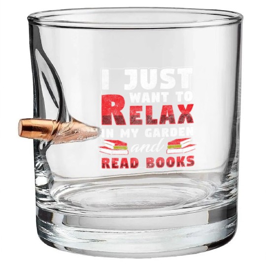 Books Book Lover Literature Back To School Bullet Whiskey Glasses