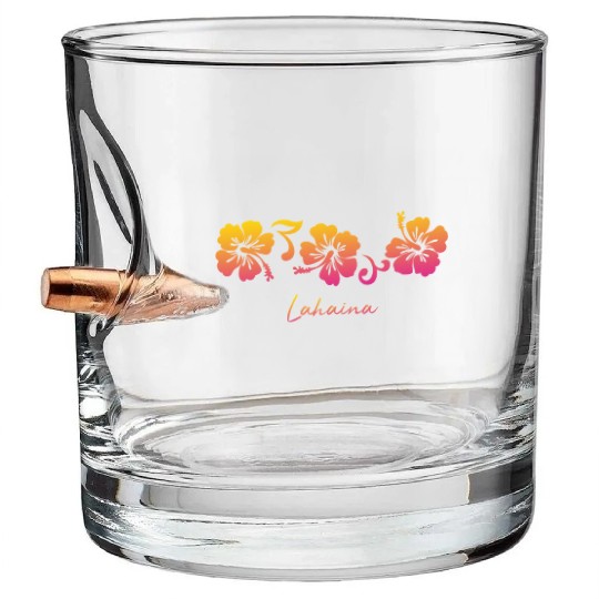 Lahaina Maui Hawaii Bullet Whiskey Glasses