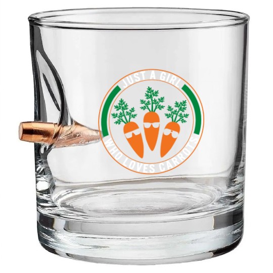 Carrot Vegetable Bullet Whiskey Glasses, Just A Girl Who Loves