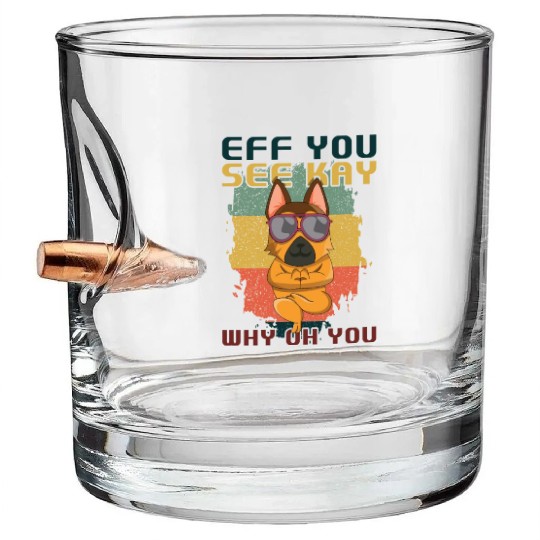 Pet Dog Owner Shepherd Belgian Malinois Relax Yoga Bullet Whiskey Glasses