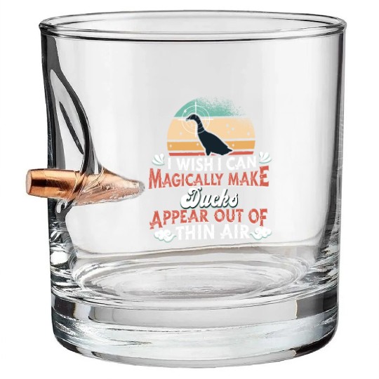 Duck Hunting Bullet Whiskey Glasses