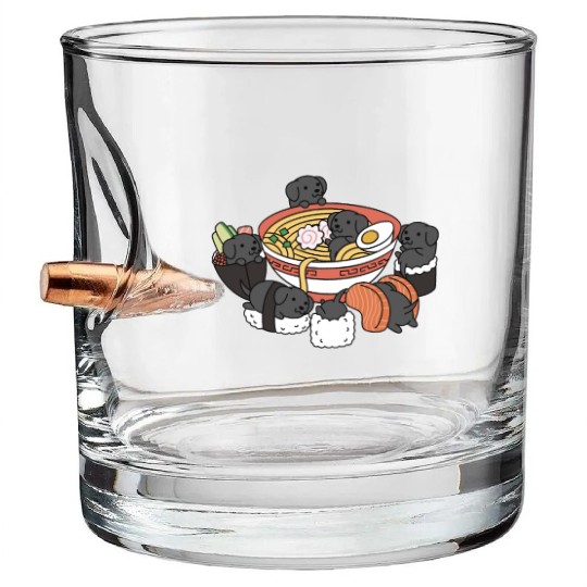 Great Dane Ramen Sushi Bullet Whiskey Glasses