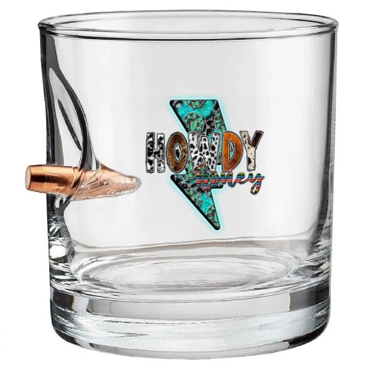 Howdy Hooney Bullet Whiskey Glasses