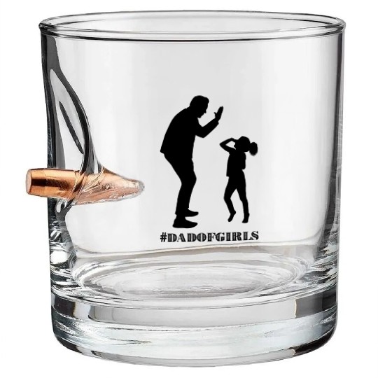 The walking dad Bullet Whiskey Glasses