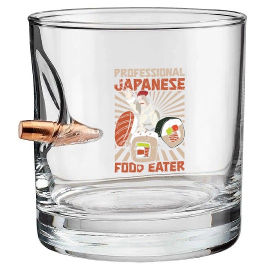 Japanese Food Eater Sushi Lover Japan Japanese Bullet Whiskey Glasses