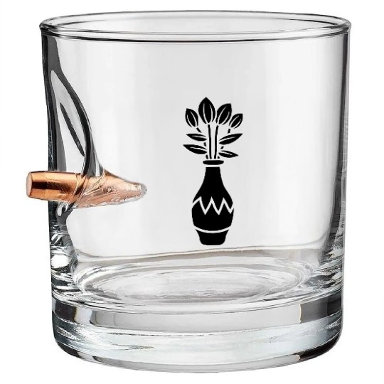 Tulips design beautiful flower Bullet Whiskey Glasses