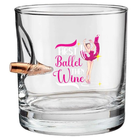 Ballet Ballerina Dance Dancer Dancing Ballet Gift Bullet Whiskey Glasses