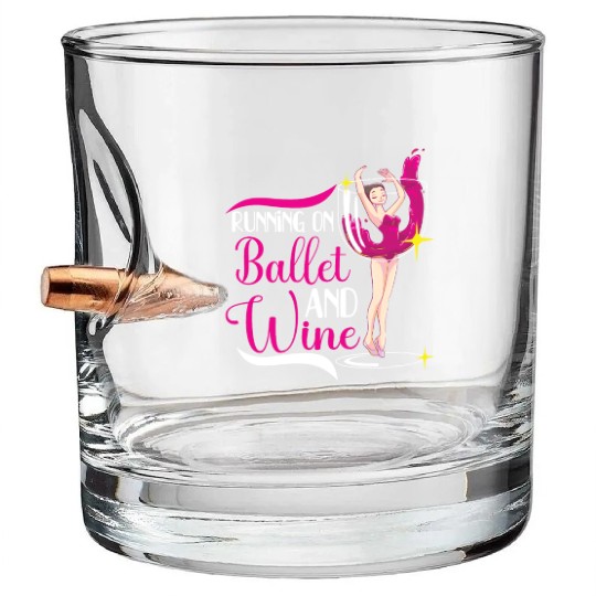 Ballet Ballerina Dance Dancer Dancing Ballet Gift Bullet Whiskey Glasses