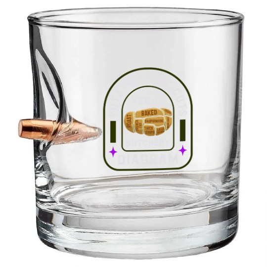 Potato Vegetable Bullet Whiskey Glasses, Potato Prime Cuts Vegan