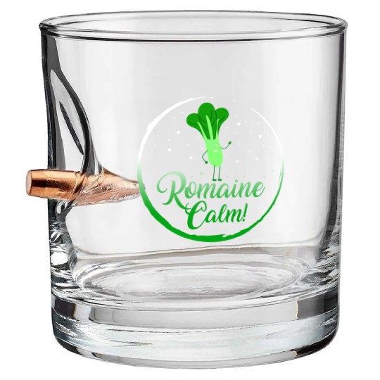 Lettuce Vegetable Bullet Whiskey Glasses, Romaine Calm Bullet Whiskey Glasses,