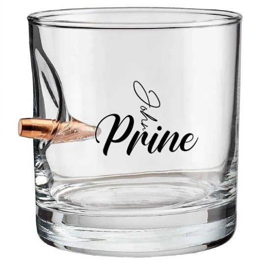 John Prine Bullet Whiskey Glasses