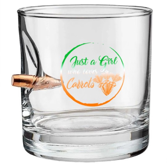 Carrot Vegetable Bullet Whiskey Glasses, Just A Girl Who Loves