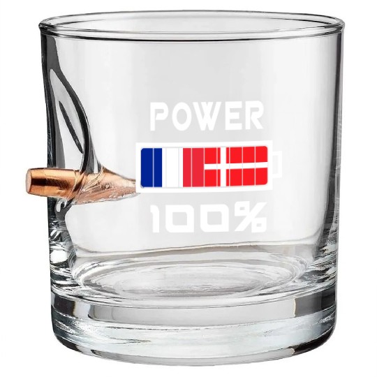 Denmark and France power 100% Bullet Whiskey Glasses
