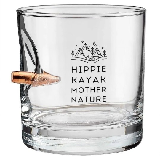 Hippie Kayak Mother Nature Bullet Whiskey Glasses
