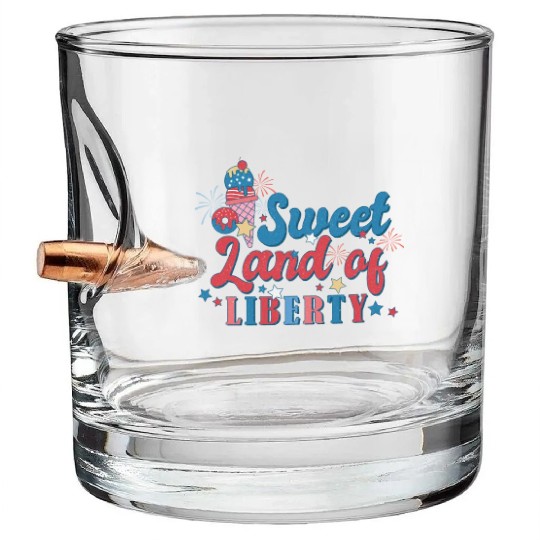 Sweet Land Of Liberty Bullet Whiskey Glasses